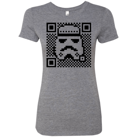 T-Shirts Premium Heather / Small QR trooper Women's Triblend T-Shirt