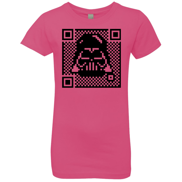 T-Shirts Hot Pink / YXS QR vader Girls Premium T-Shirt