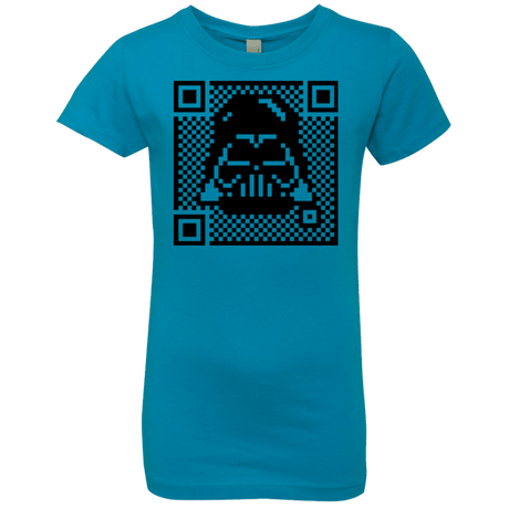 T-Shirts Turquoise / YXS QR vader Girls Premium T-Shirt