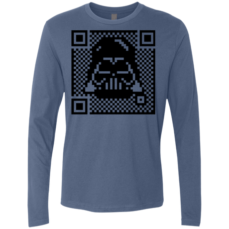 T-Shirts Indigo / Small QR vader Men's Premium Long Sleeve