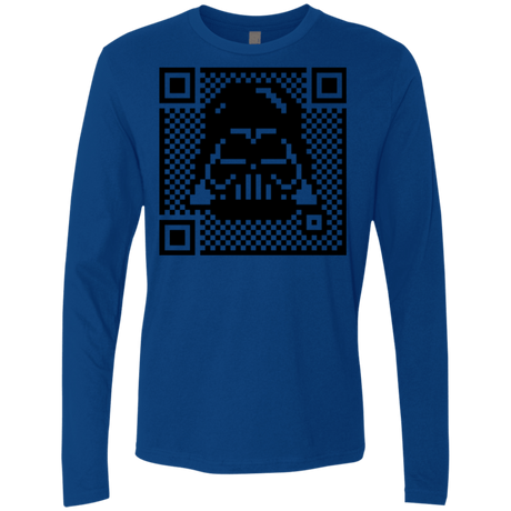 T-Shirts Royal / Small QR vader Men's Premium Long Sleeve