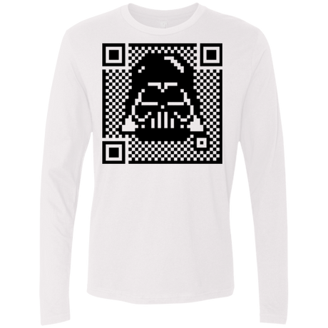 T-Shirts White / Small QR vader Men's Premium Long Sleeve