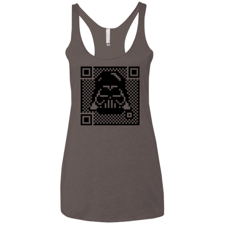 T-Shirts Macchiato / X-Small QR vader Women's Triblend Racerback Tank