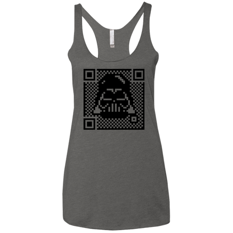 T-Shirts Premium Heather / X-Small QR vader Women's Triblend Racerback Tank