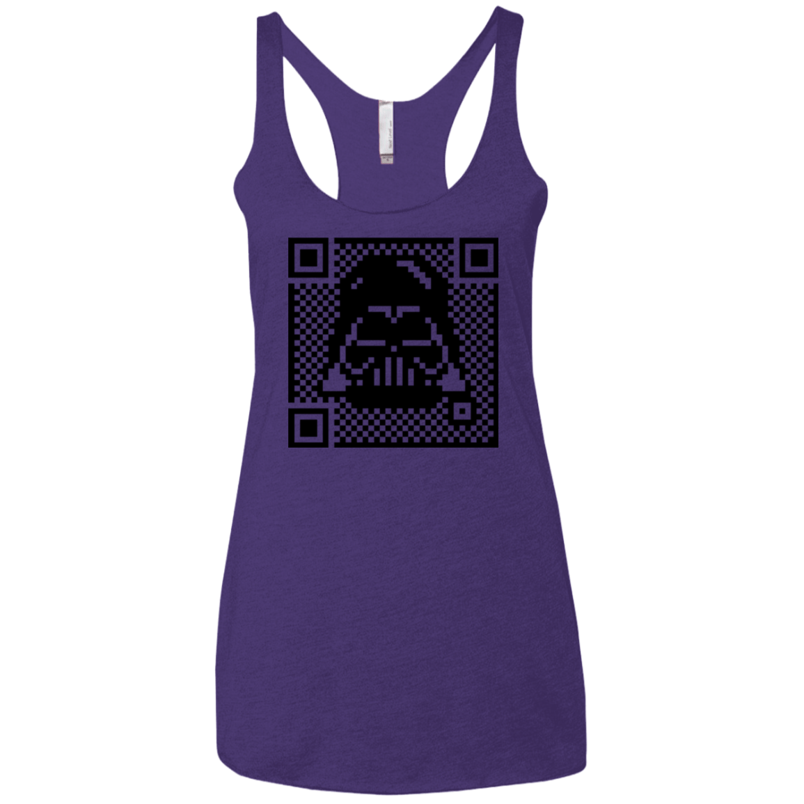 T-Shirts Purple / X-Small QR vader Women's Triblend Racerback Tank