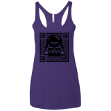 T-Shirts Purple / X-Small QR vader Women's Triblend Racerback Tank