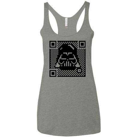 T-Shirts Venetian Grey / X-Small QR vader Women's Triblend Racerback Tank