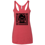 T-Shirts Vintage Red / X-Small QR vader Women's Triblend Racerback Tank