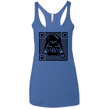 T-Shirts Vintage Royal / X-Small QR vader Women's Triblend Racerback Tank