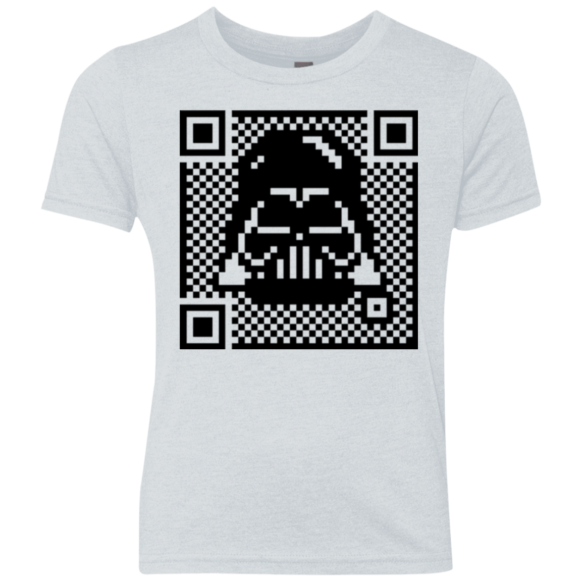 T-Shirts Heather White / YXS QR vader Youth Triblend T-Shirt