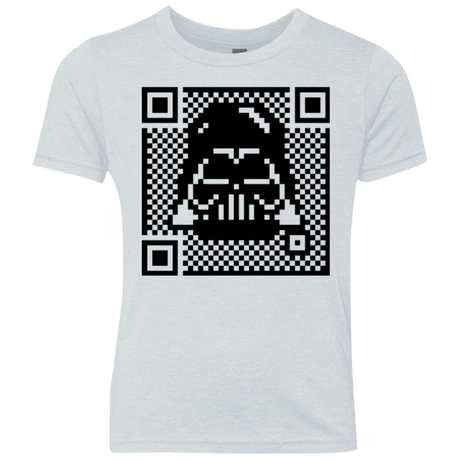 T-Shirts Heather White / YXS QR vader Youth Triblend T-Shirt