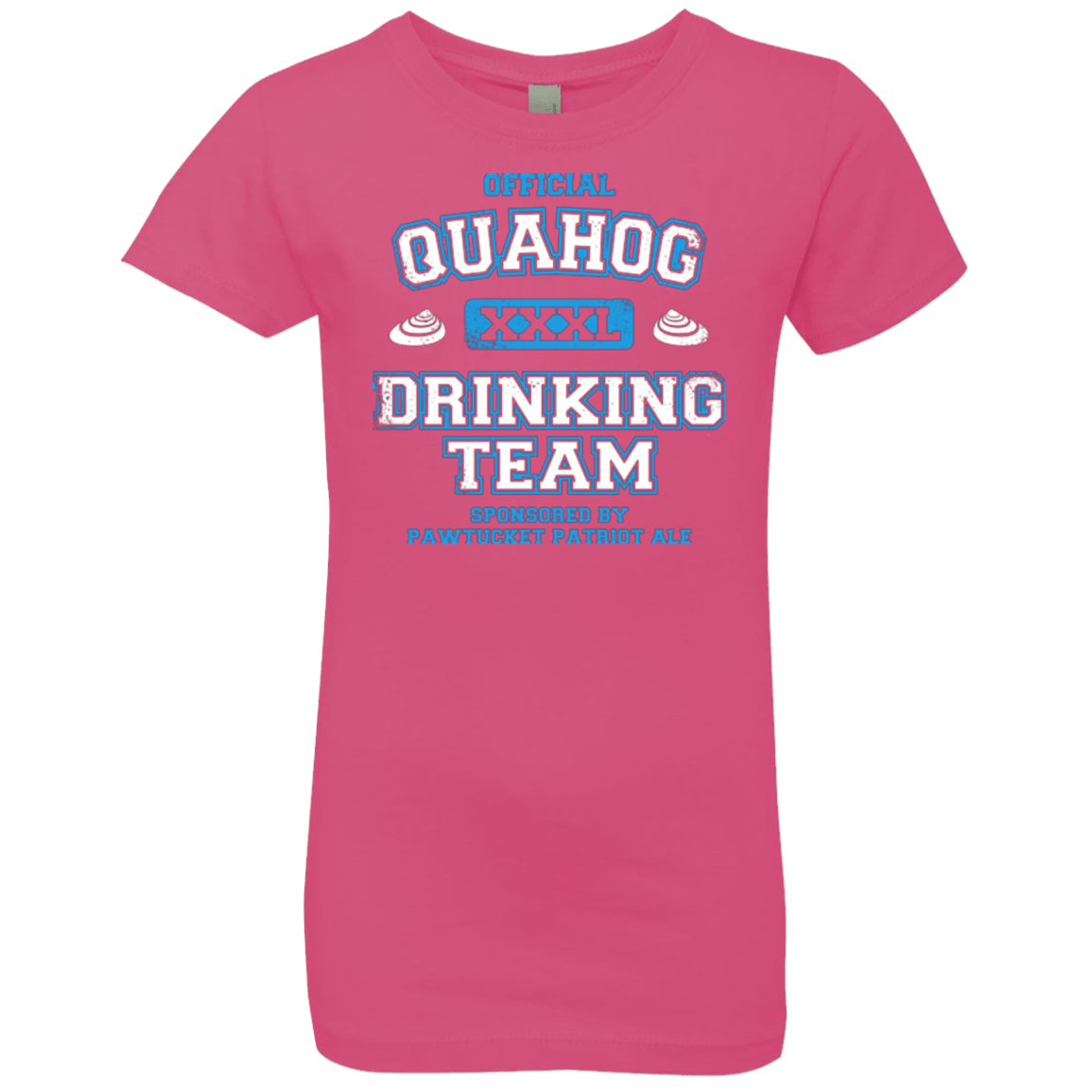 T-Shirts Hot Pink / YXS Quahog Drinking Team Girls Premium T-Shirt