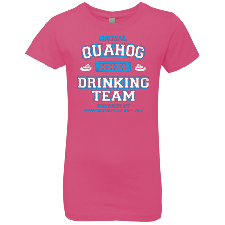 T-Shirts Hot Pink / YXS Quahog Drinking Team Girls Premium T-Shirt