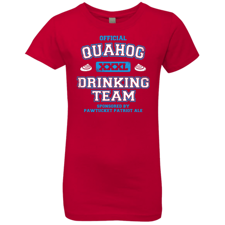 T-Shirts Red / YXS Quahog Drinking Team Girls Premium T-Shirt