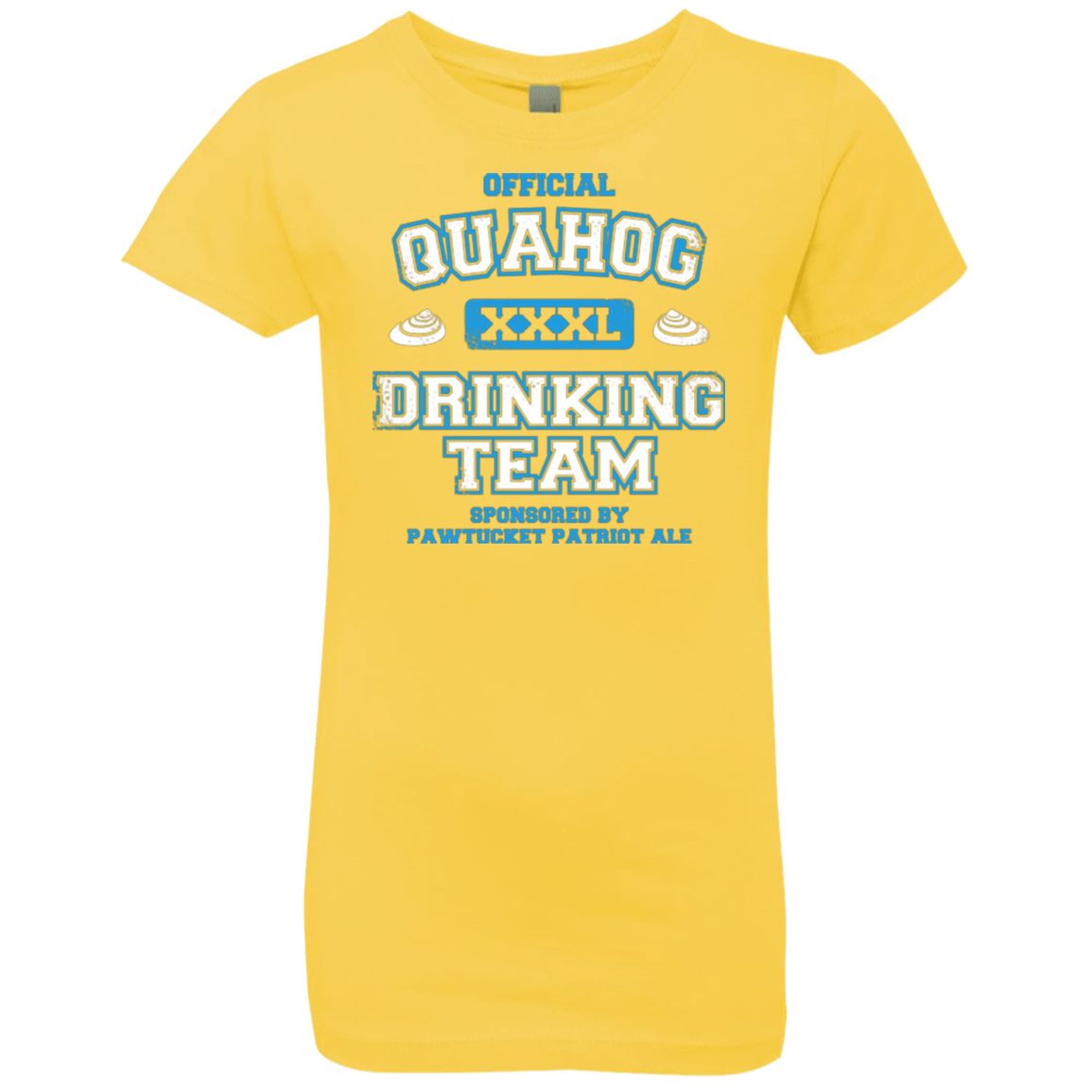 T-Shirts Vibrant Yellow / YXS Quahog Drinking Team Girls Premium T-Shirt