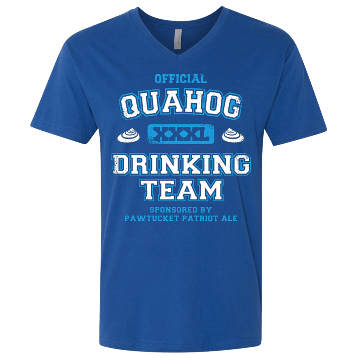 T-Shirts Royal / X-Small Quahog Drinking Team Men's Premium V-Neck