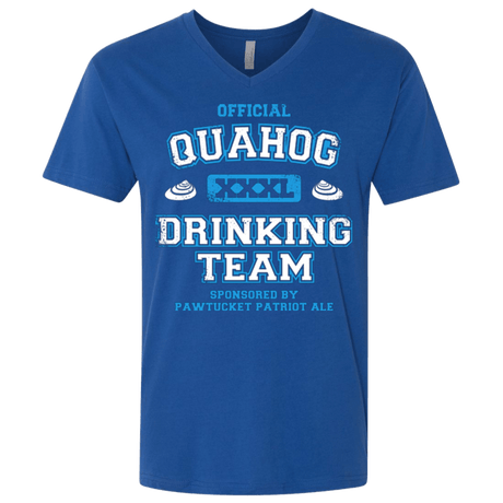 T-Shirts Royal / X-Small Quahog Drinking Team Men's Premium V-Neck