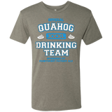 T-Shirts Venetian Grey / Small Quahog Drinking Team Men's Triblend T-Shirt