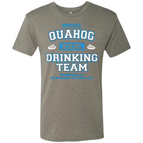 T-Shirts Venetian Grey / Small Quahog Drinking Team Men's Triblend T-Shirt