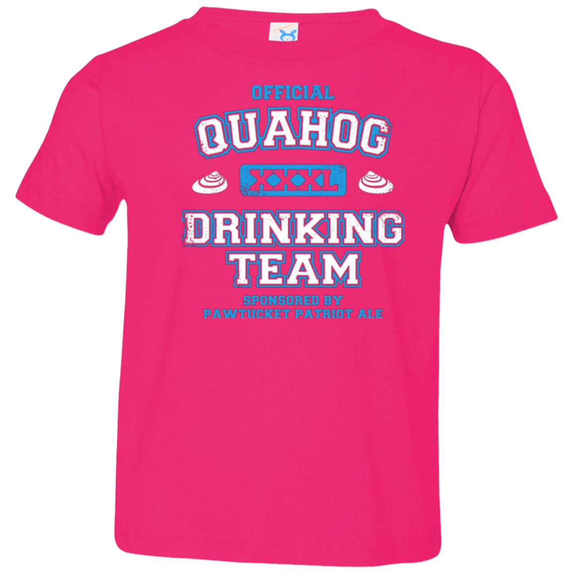T-Shirts Hot Pink / 2T Quahog Drinking Team Toddler Premium T-Shirt