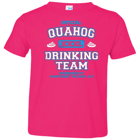 T-Shirts Hot Pink / 2T Quahog Drinking Team Toddler Premium T-Shirt