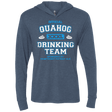 T-Shirts Indigo / X-Small Quahog Drinking Team Triblend Long Sleeve Hoodie Tee