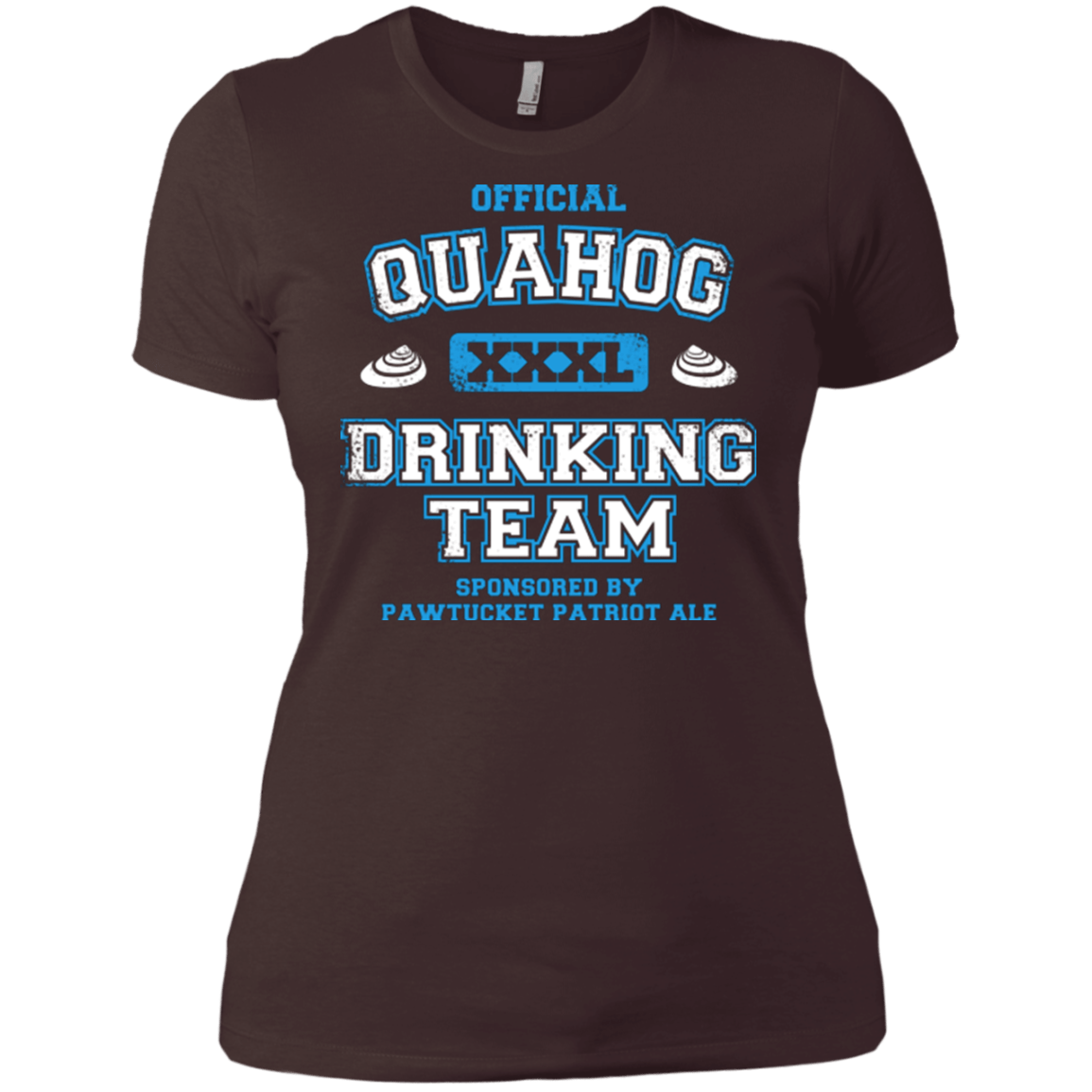 T-Shirts Dark Chocolate / X-Small Quahog Drinking Team Women's Premium T-Shirt