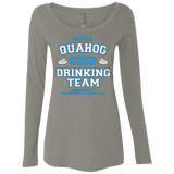 T-Shirts Venetian Grey / Small Quahog Drinking Team Women's Triblend Long Sleeve Shirt