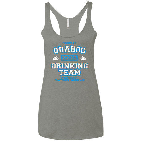 T-Shirts Venetian Grey / X-Small Quahog Drinking Team Women's Triblend Racerback Tank