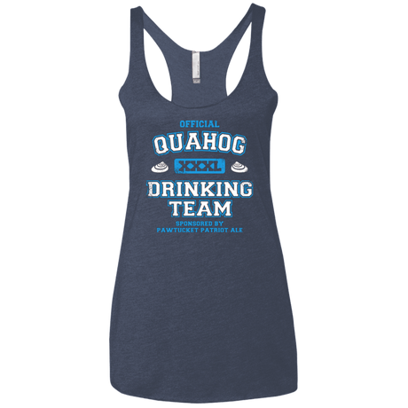T-Shirts Vintage Navy / X-Small Quahog Drinking Team Women's Triblend Racerback Tank