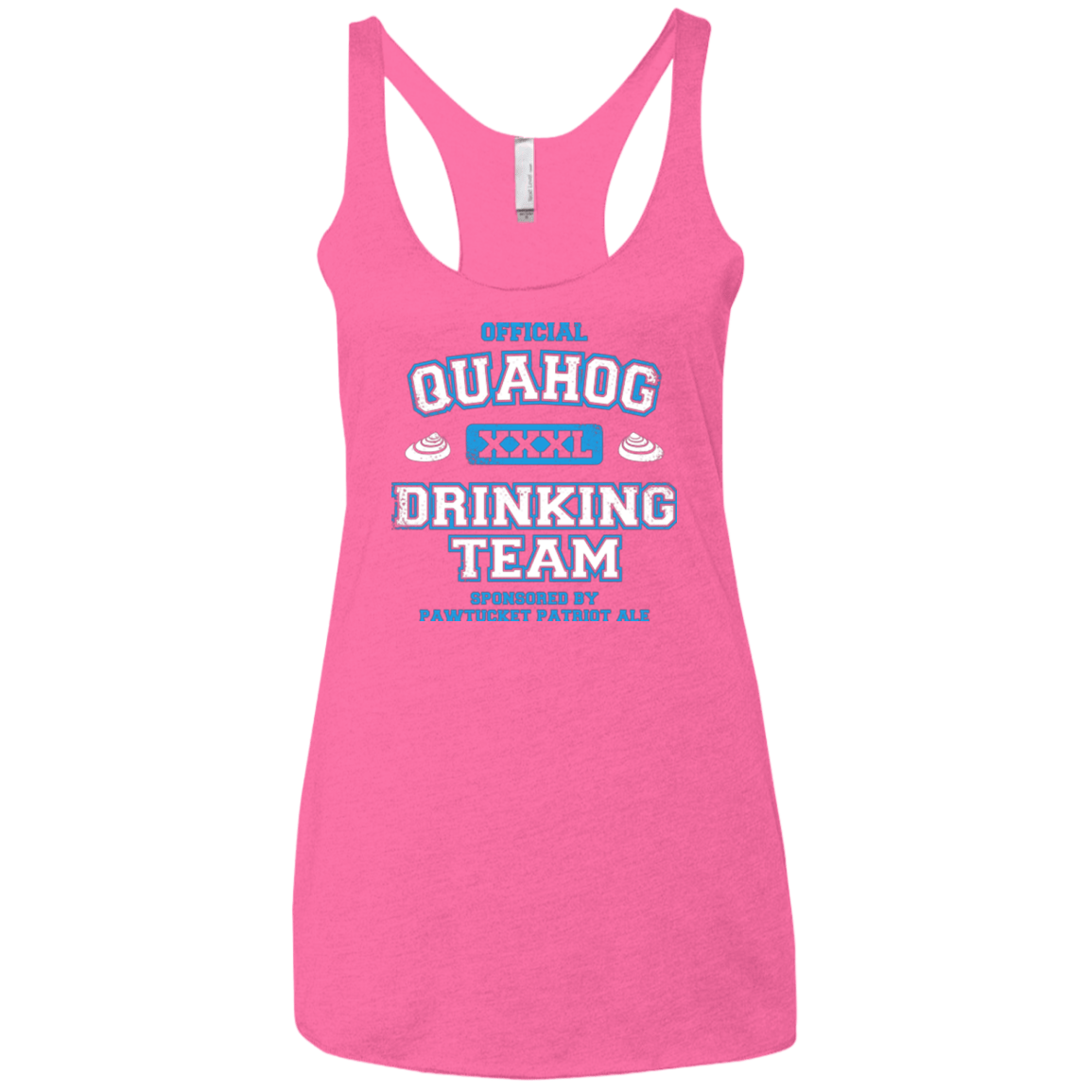 T-Shirts Vintage Pink / X-Small Quahog Drinking Team Women's Triblend Racerback Tank