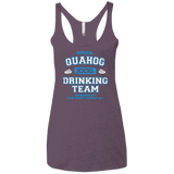 T-Shirts Vintage Purple / X-Small Quahog Drinking Team Women's Triblend Racerback Tank