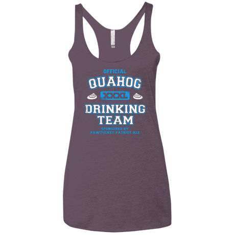 T-Shirts Vintage Purple / X-Small Quahog Drinking Team Women's Triblend Racerback Tank