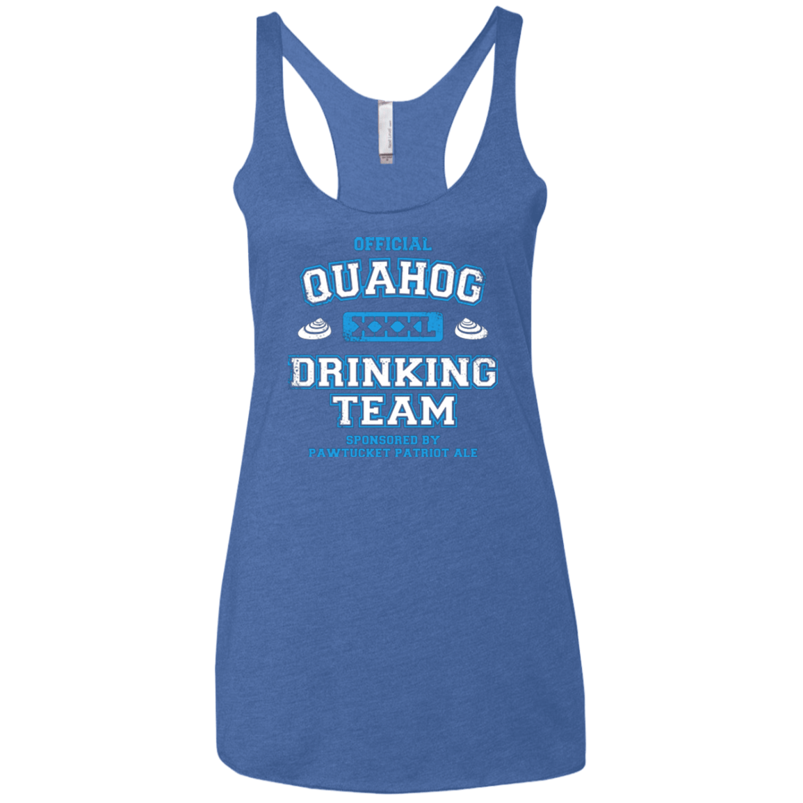 T-Shirts Vintage Royal / X-Small Quahog Drinking Team Women's Triblend Racerback Tank