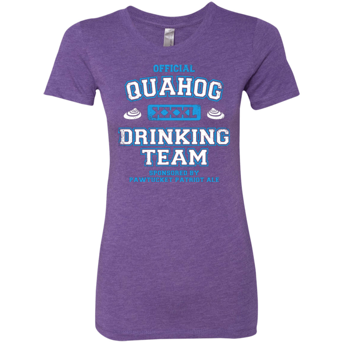 T-Shirts Purple Rush / Small Quahog Drinking Team Women's Triblend T-Shirt