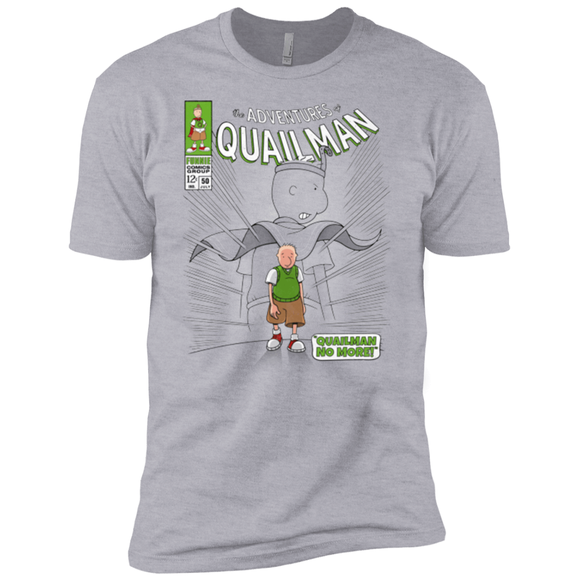 T-Shirts Heather Grey / YXS Quailman No More Boys Premium T-Shirt