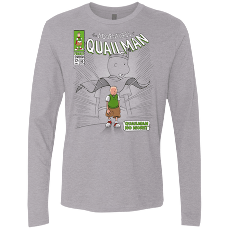 T-Shirts Heather Grey / Small Quailman No More Men's Premium Long Sleeve