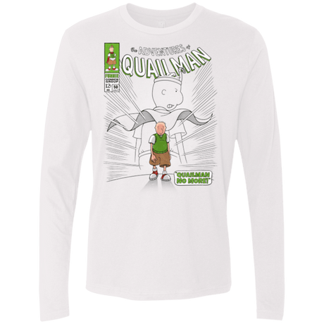 T-Shirts White / Small Quailman No More Men's Premium Long Sleeve
