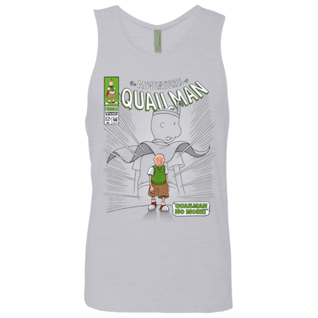 T-Shirts Heather Grey / Small Quailman No More Men's Premium Tank Top