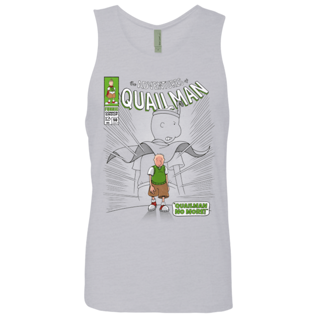 T-Shirts Heather Grey / Small Quailman No More Men's Premium Tank Top
