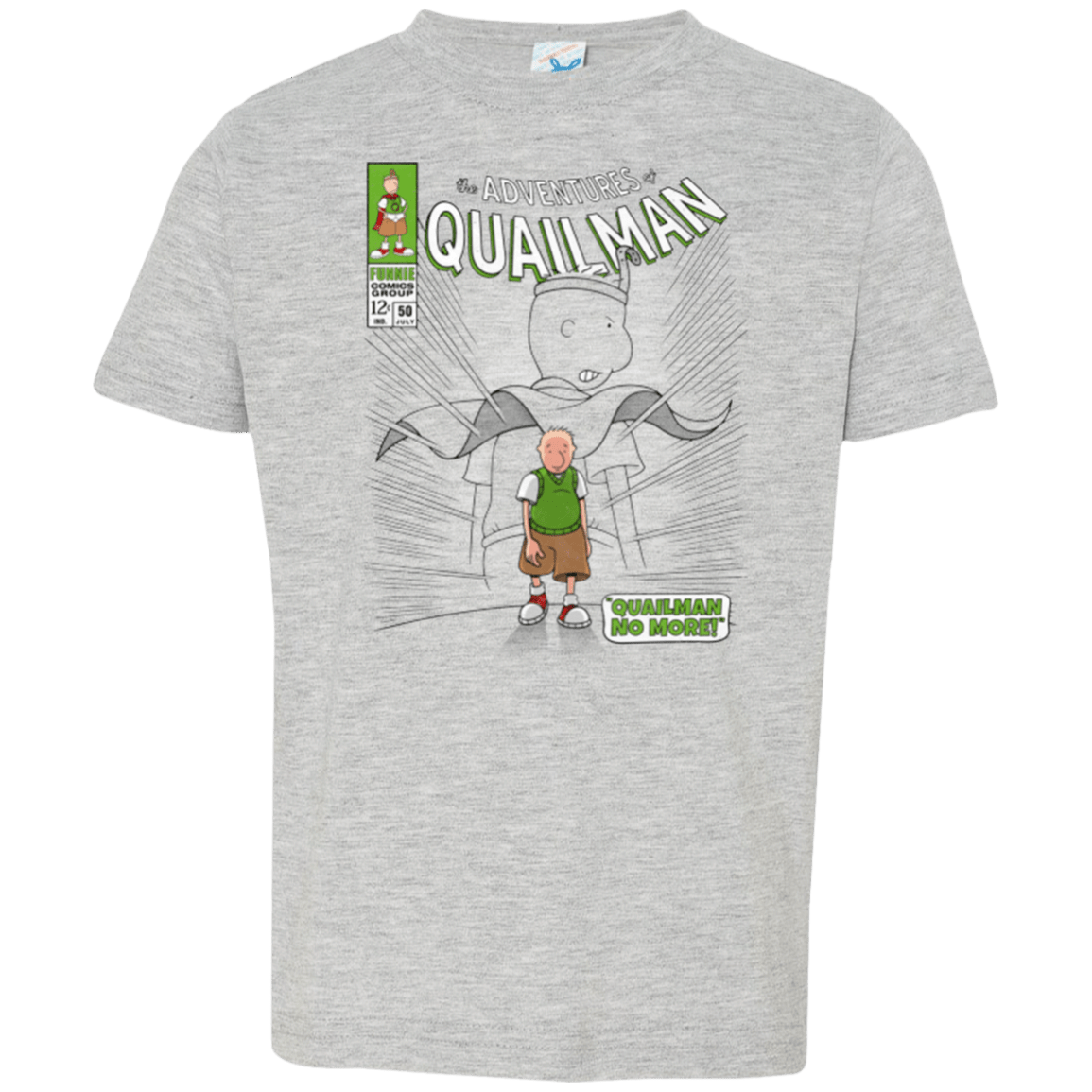T-Shirts Heather / 2T Quailman No More Toddler Premium T-Shirt