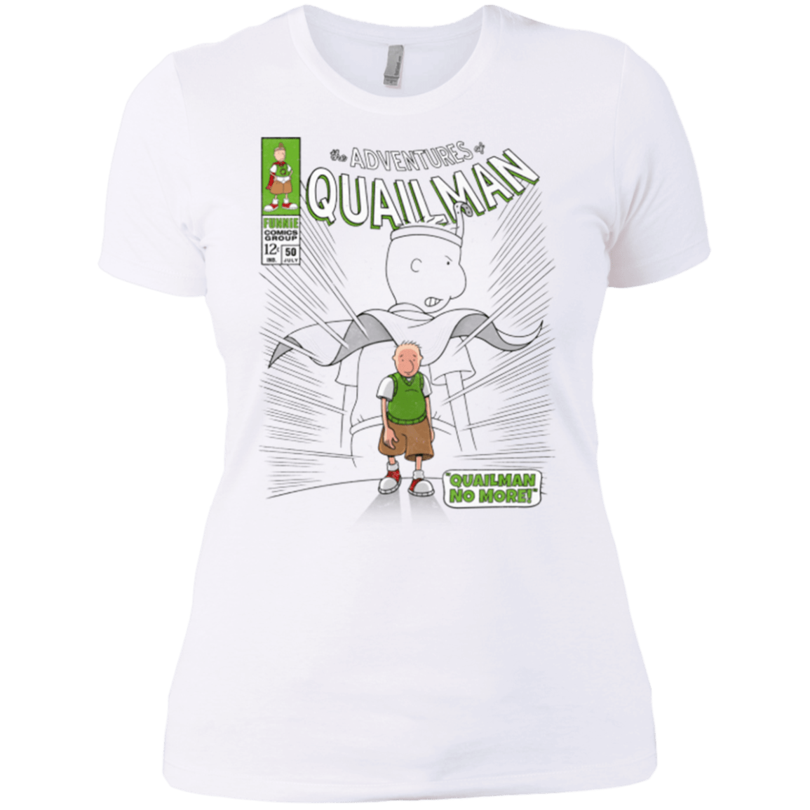 T-Shirts White / X-Small Quailman No More Women's Premium T-Shirt