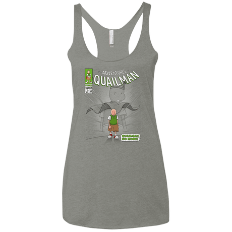 T-Shirts Venetian Grey / X-Small Quailman No More Women's Triblend Racerback Tank
