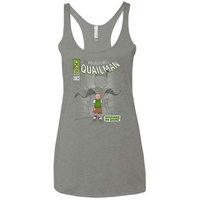 T-Shirts Venetian Grey / X-Small Quailman No More Women's Triblend Racerback Tank