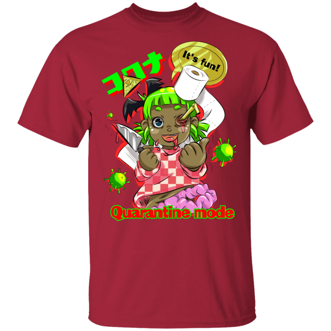T-Shirts Cardinal / S Quarantine Mode T-Shirt