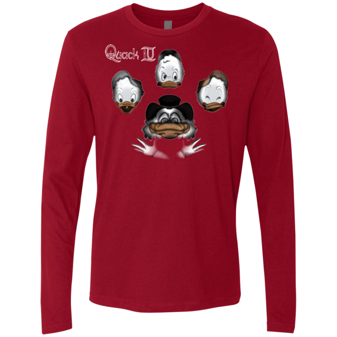 T-Shirts Cardinal / Small Quaxk IV Men's Premium Long Sleeve