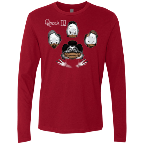 T-Shirts Cardinal / Small Quaxk IV Men's Premium Long Sleeve
