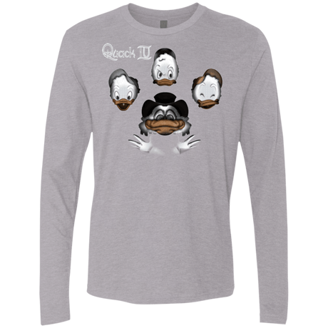 T-Shirts Heather Grey / Small Quaxk IV Men's Premium Long Sleeve