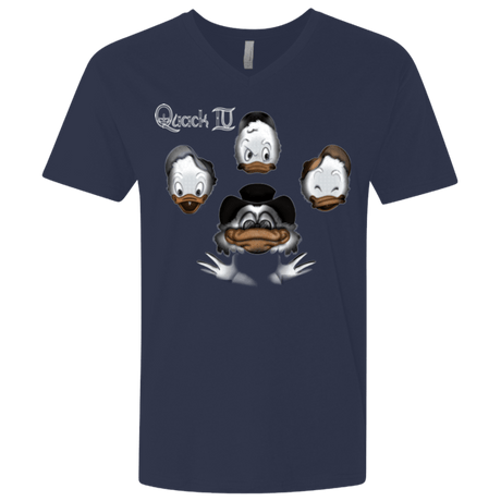 T-Shirts Midnight Navy / X-Small Quaxk IV Men's Premium V-Neck