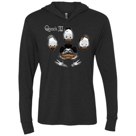 T-Shirts Vintage Black / X-Small Quaxk IV Triblend Long Sleeve Hoodie Tee